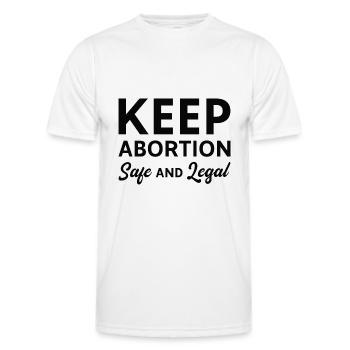 Garder l’avortement sûr et légal - T-shirt sport Homme - blanc - Devant - AI Model Male 178 dark (178cm)