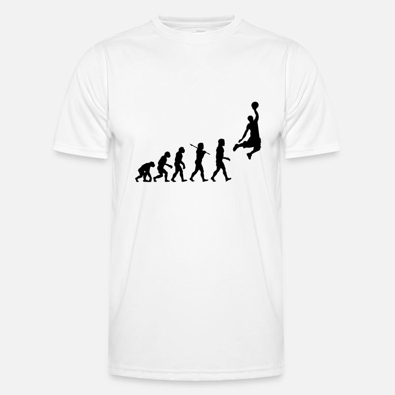 Basketball Dunk Evolution - Men's Functional T-Shirt - white
