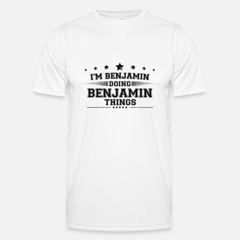 i’m Benjamin doing Benjamin things - Men's Functional T-Shirt - white