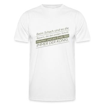 Dictons fermiers drôles - T-shirt sport Homme - blanc - Devant - AI Model Male 178 dark (178cm)