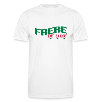 FRERE DE LUXE - T-shirt sport Homme - blanc - Devant - AI Model Male 178 dark (178cm)