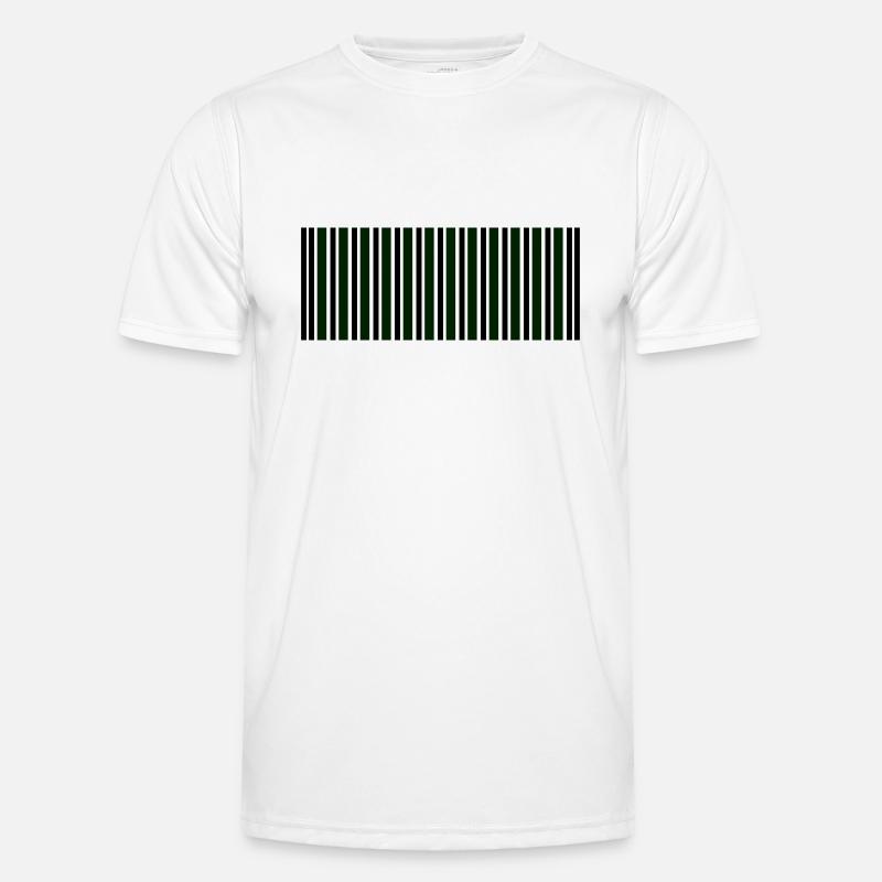 barcode - Men's Functional T-Shirt - white