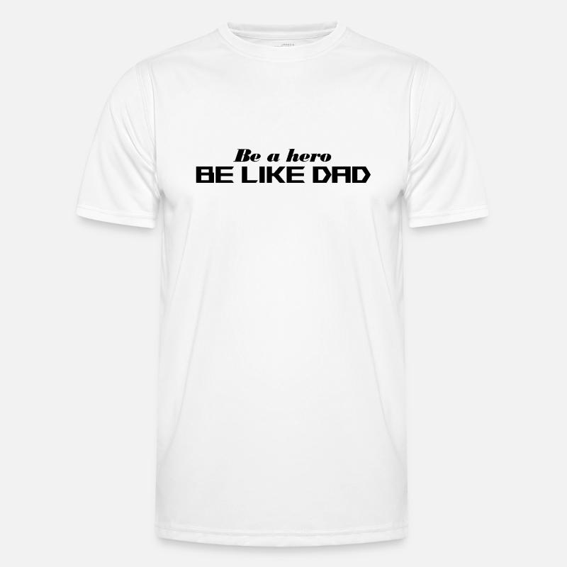 Sei ein Held - Männer Funktions-T-Shirt - Weiß