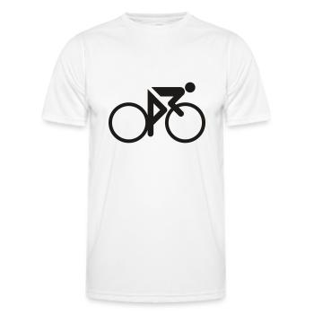 Radsport - Männer Funktions-T-Shirt - Weiß - Vorne - AI Model Male 178 dark (178cm)