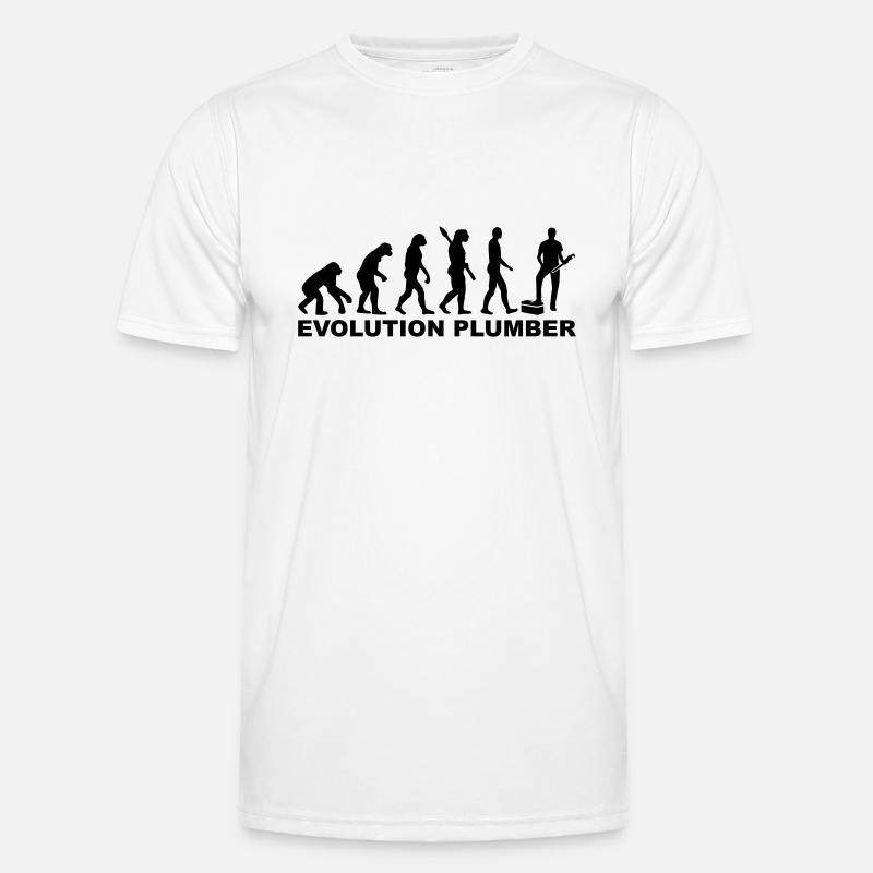 Evolution Plumber - Men's Functional T-Shirt - white