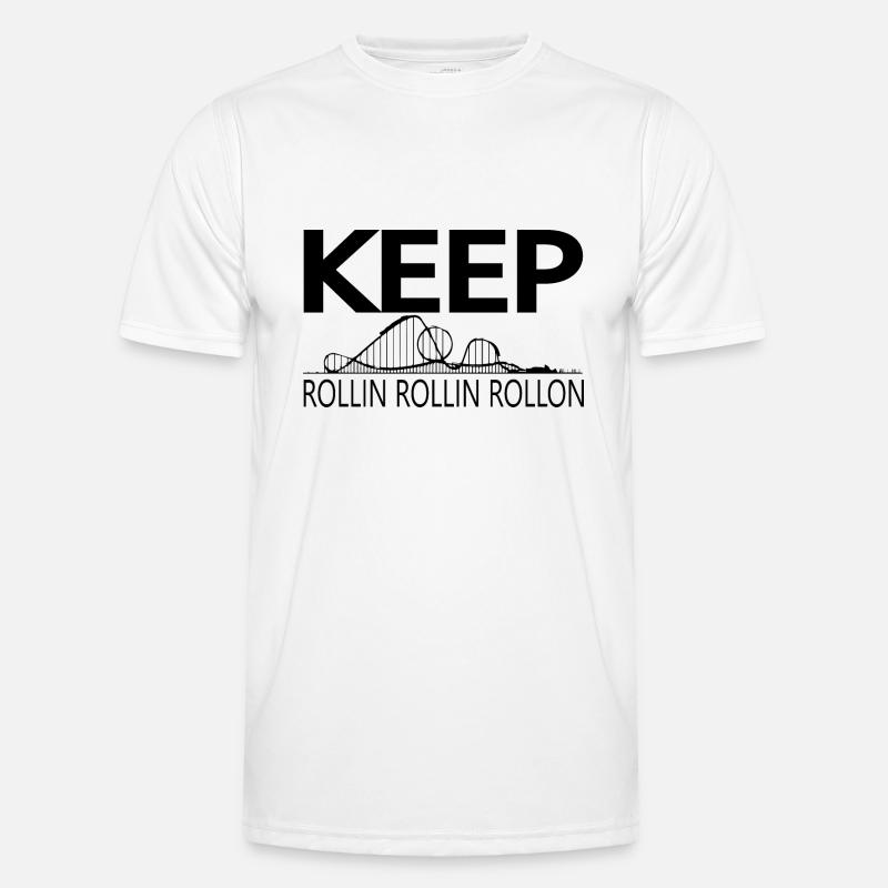 Rollercoaster Roller Coaster Amusement Park Men's Functional T-Shirt