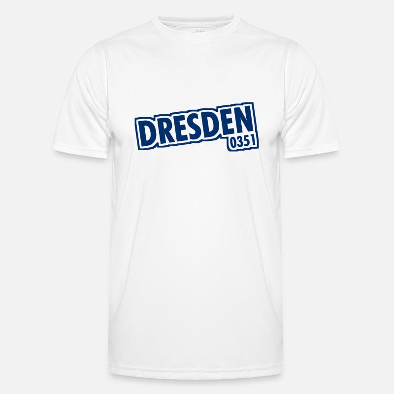 Dresden - 0351 - Area Code - Saxony - Men's Functional T-Shirt - white