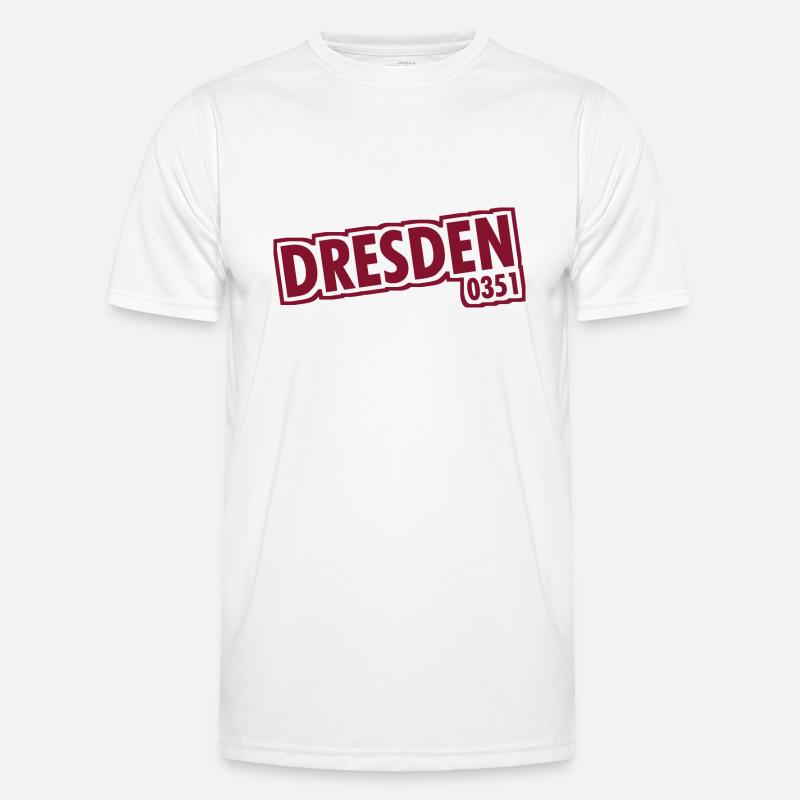 Dresden - 0351 - Area Code - Saxony - Men's Functional T-Shirt - white