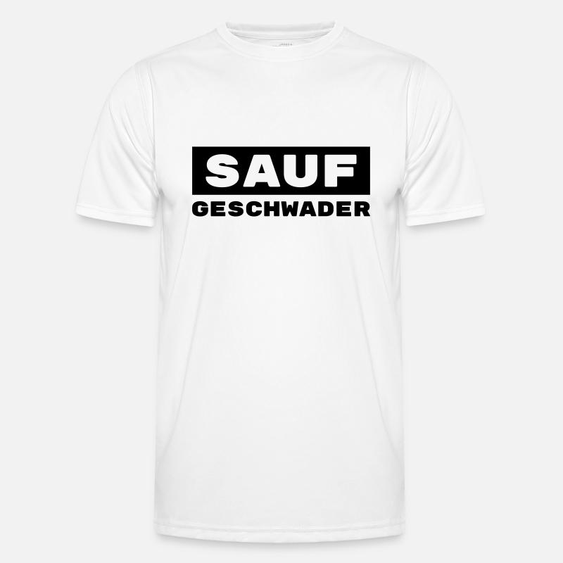 Saufgeschwader / Trinkshirt / Gruppenshirt Männer Funktions-T-Shirt