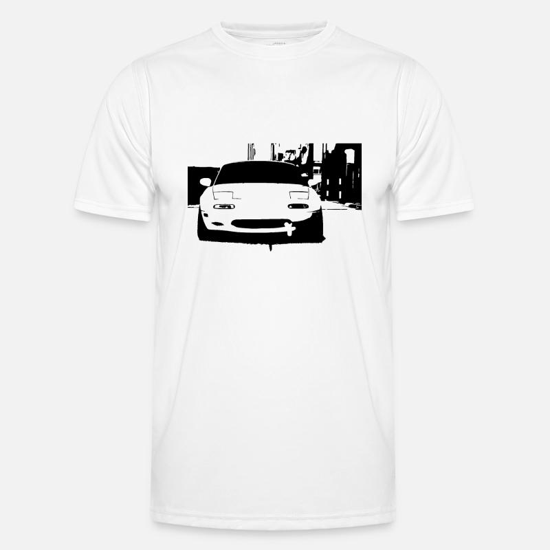 MIATA MK1 EUNOS - Männer Funktions-T-Shirt - Weiß