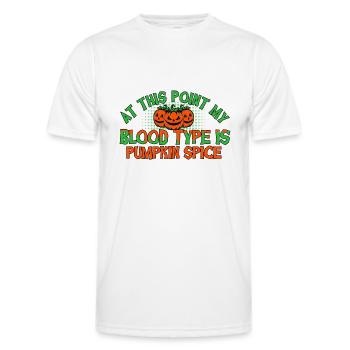Horreur Halloween Citrouille Épice Creepy - T-shirt sport Homme - blanc - Devant - AI Model Male 178 dark (178cm)