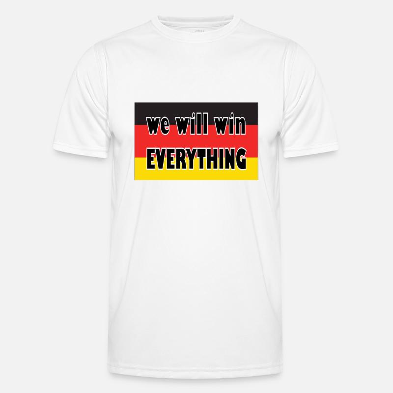 we will win everything - Männer Funktions-T-Shirt - Weiß