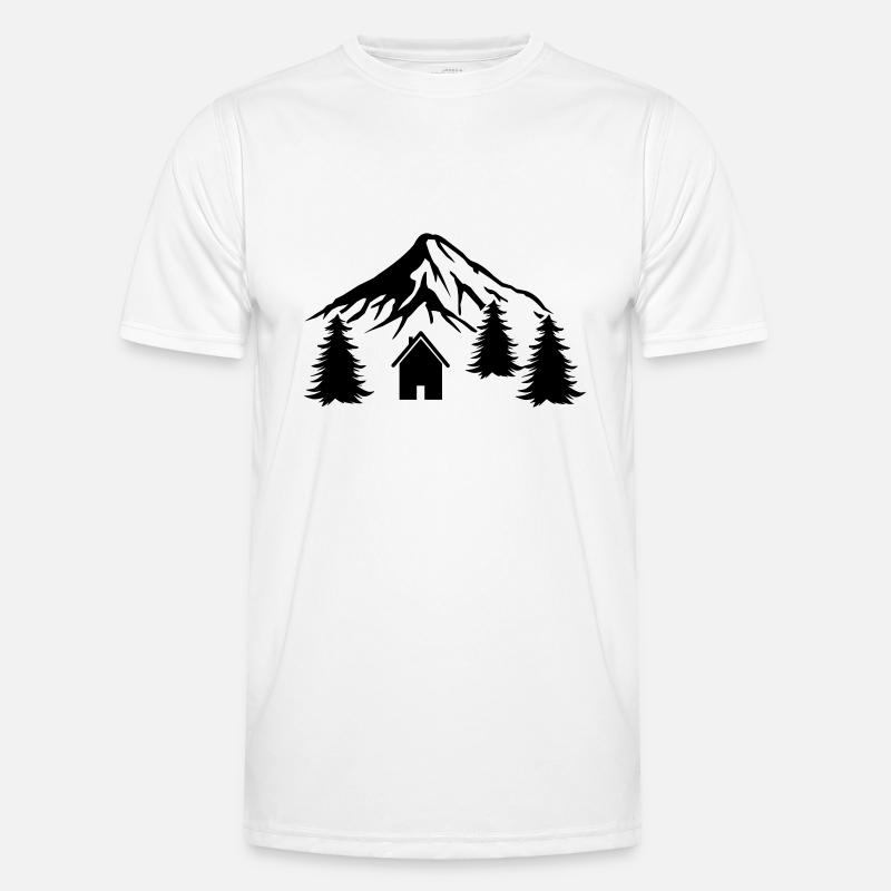 hut mountains Men's Functional T-Shirt