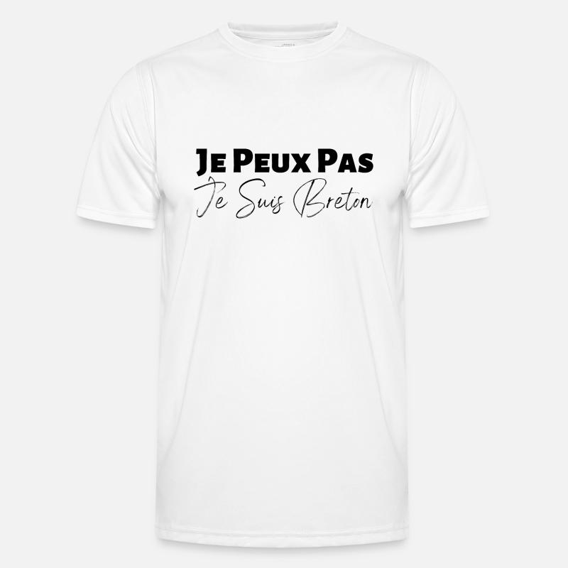 je peux pas je suis breton - idée cadeau breton T-shirt sport Homme