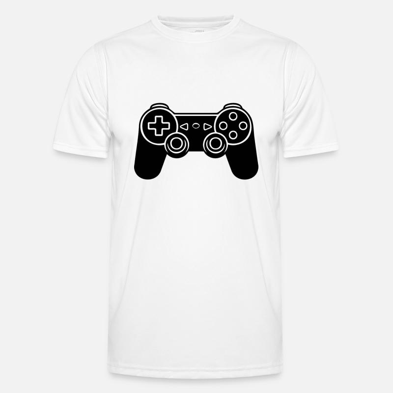 Controller Gaming Videospiele Gamepad - Männer Funktions-T-Shirt - Weiß