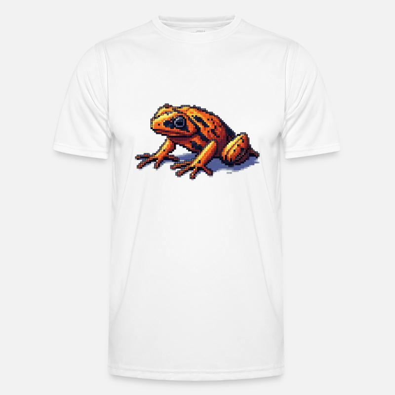 Poison dart frog dans les graphiques rétro 8 bits pixel T-shirt sport Homme