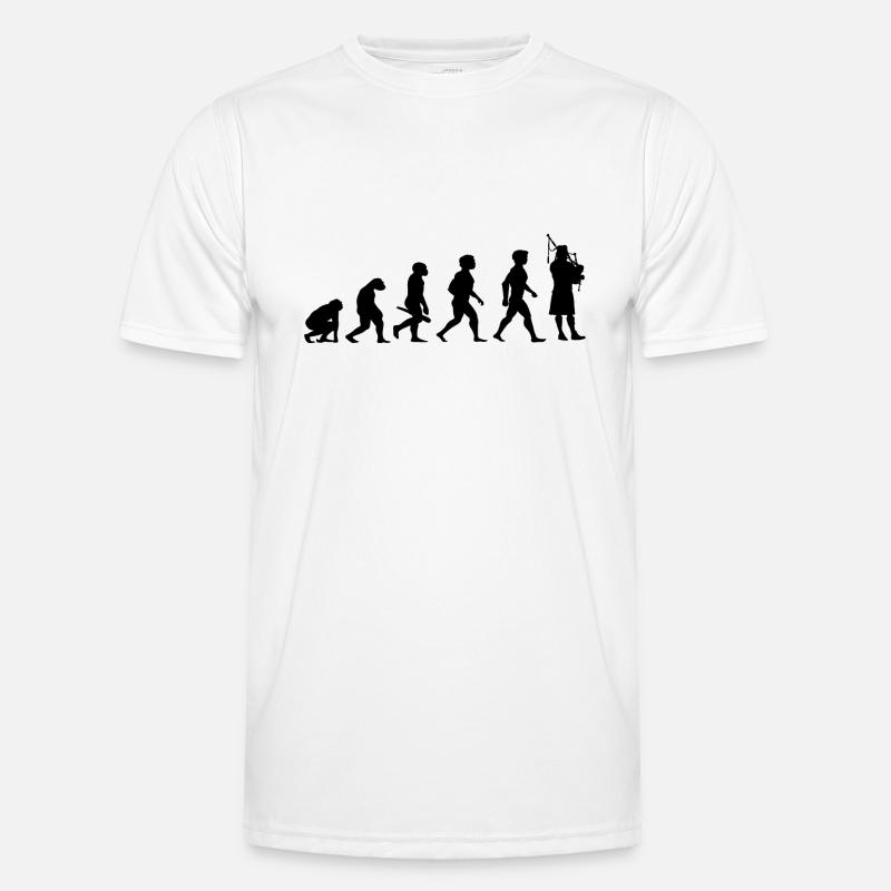 Evolution Cornemuse Cornemuse musicien T-shirt sport Homme