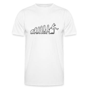 Hürdenlauf Geschenk Hürdenläufer Leichtathletik - Männer Funktions-T-Shirt - Weiß - Vorne - AI Model Male 178 dark (178cm)