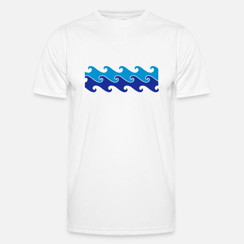 Wave Männer Funktions-T-Shirt