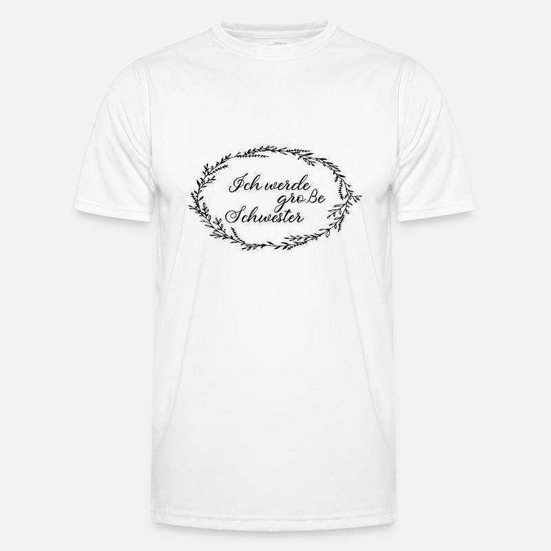 Ich werde grosse Schwester Männer Funktions-T-Shirt