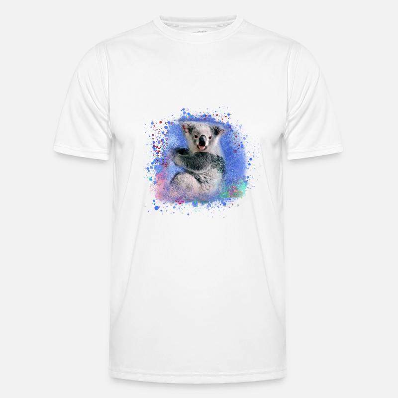 koala,blue,graffiti,painting,koala bear Men's Functional T-Shirt