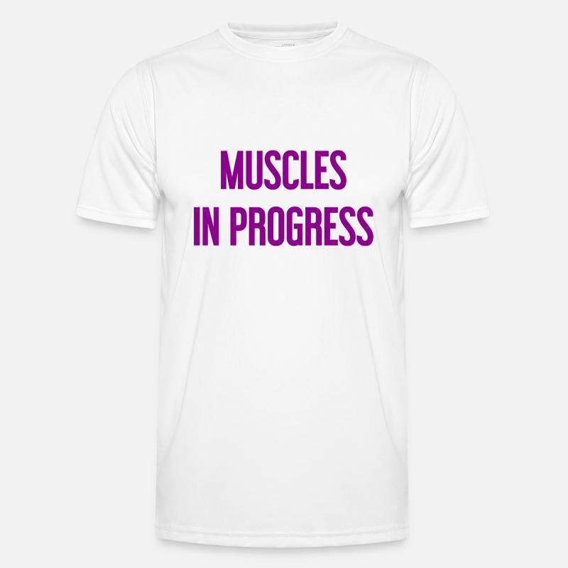 Muscles in Progress - Men's Functional T-Shirt - white