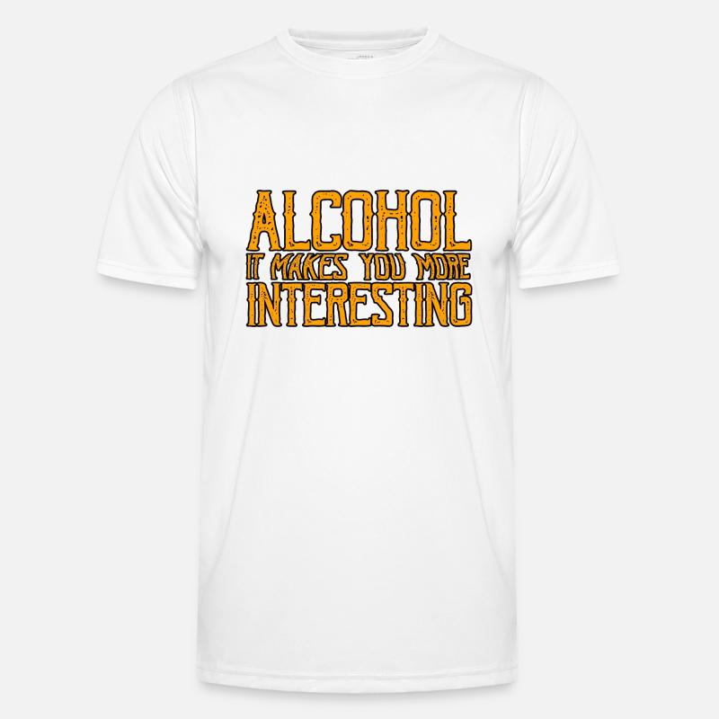 Alcohol, It Makes You More Interesting 3 Men's Functional T-Shirt