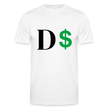 Dollar-Buchstabe - Männer Funktions-T-Shirt - Weiß - Vorne - AI Model Male 178 dark (178cm)