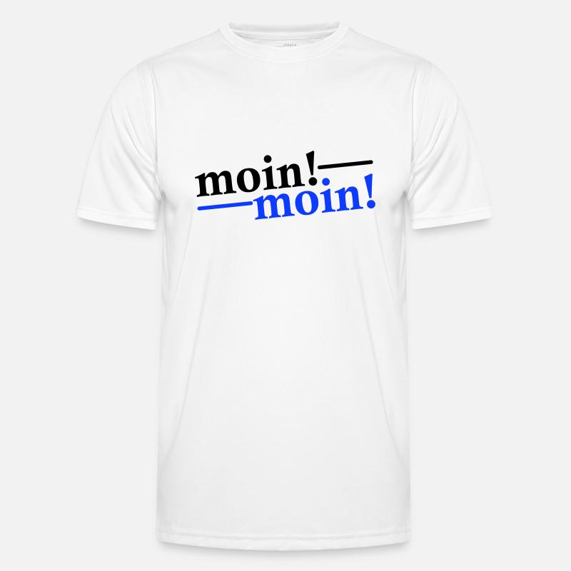 Moin Moin Gruß Männer Funktions-T-Shirt