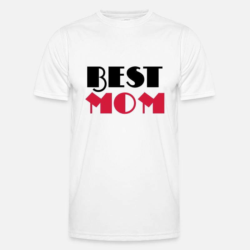 Best Mom - Men's Functional T-Shirt - white