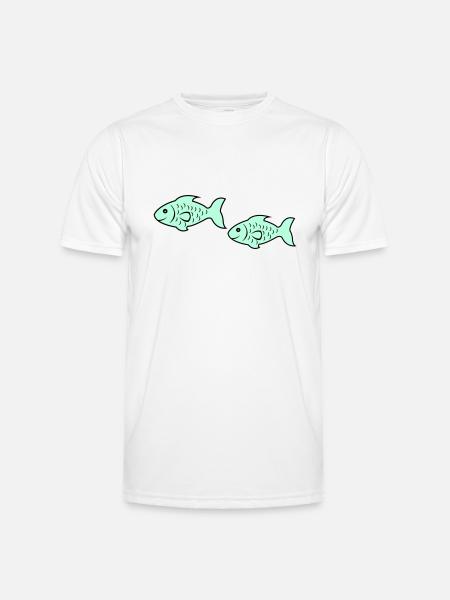fish2 - Men's Functional T-Shirt - white