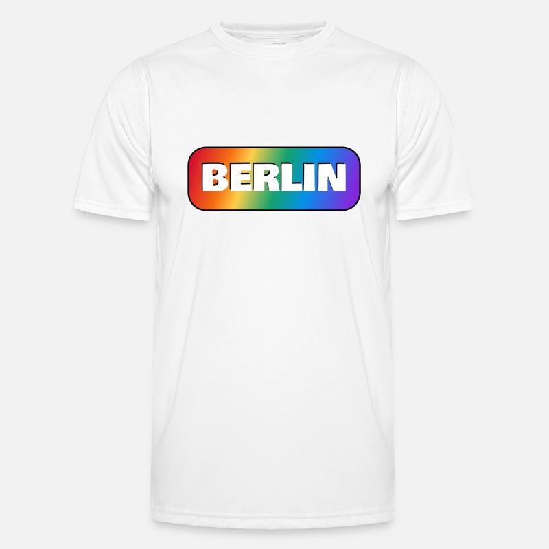 BERLINER REGENBOGEN HAPPY PRIDE Männer Funktions-T-Shirt