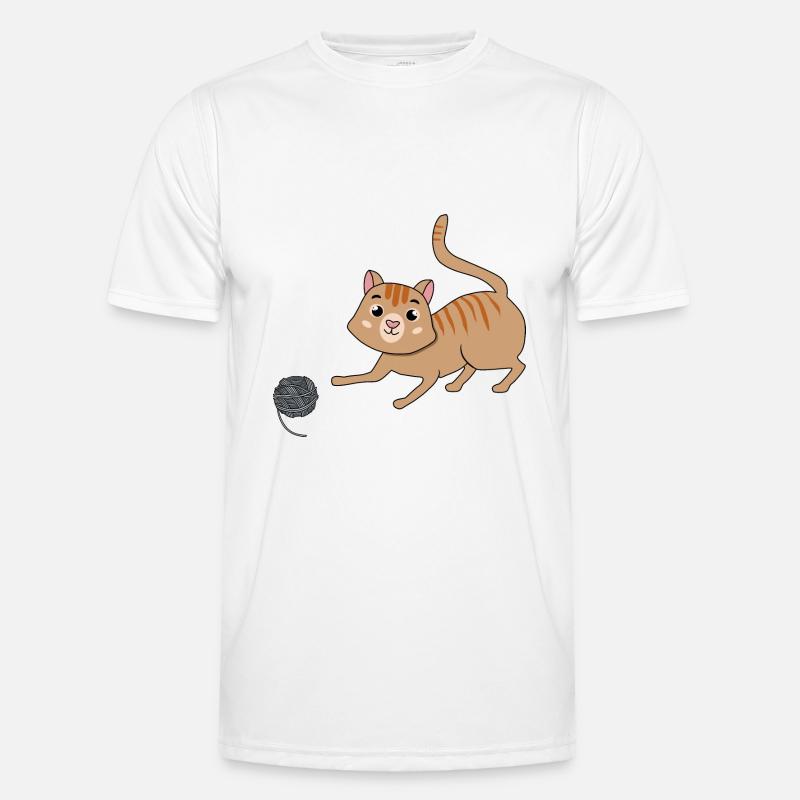 Cat with wool Men's Functional T-Shirt