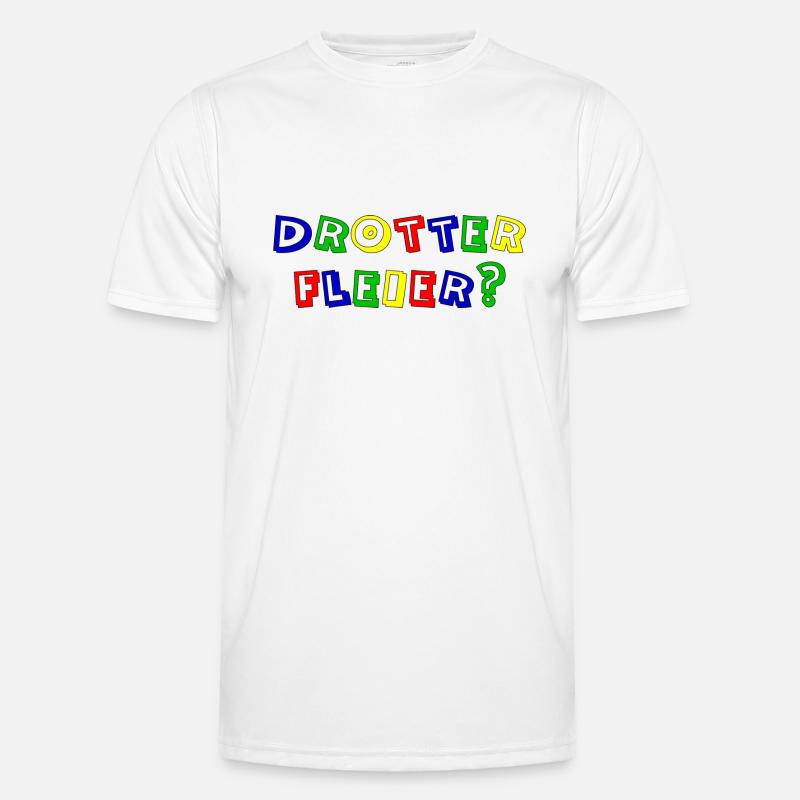 drotter fleier rand schwarz - Männer Funktions-T-Shirt - Weiß