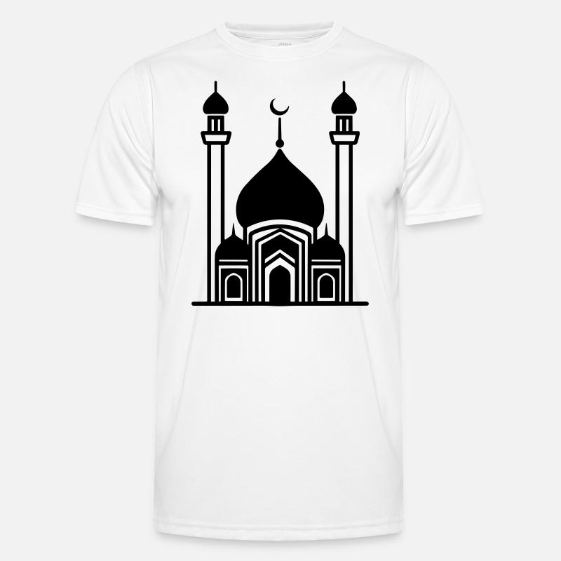 Moschee - Männer Funktions-T-Shirt - Weiß