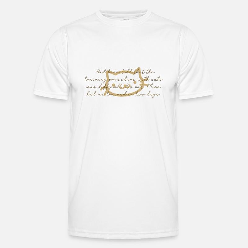 Cat Training Men's Functional T-Shirt