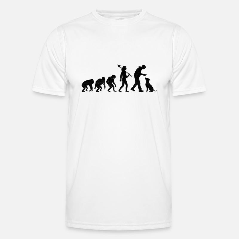 Retro Evolution Labrador Retriever Récupération de chien de laboratoire T-shirt sport Homme
