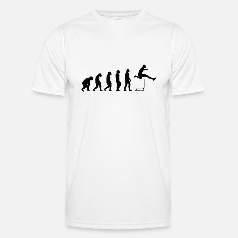 Hurdler Hurdlers Hurdles Evolution Athletics - Men's Functional T-Shirt - white
