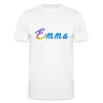 Emma - Männer Funktions-T-Shirt - Weiß - Vorne - AI Model Male 178 dark (178cm)