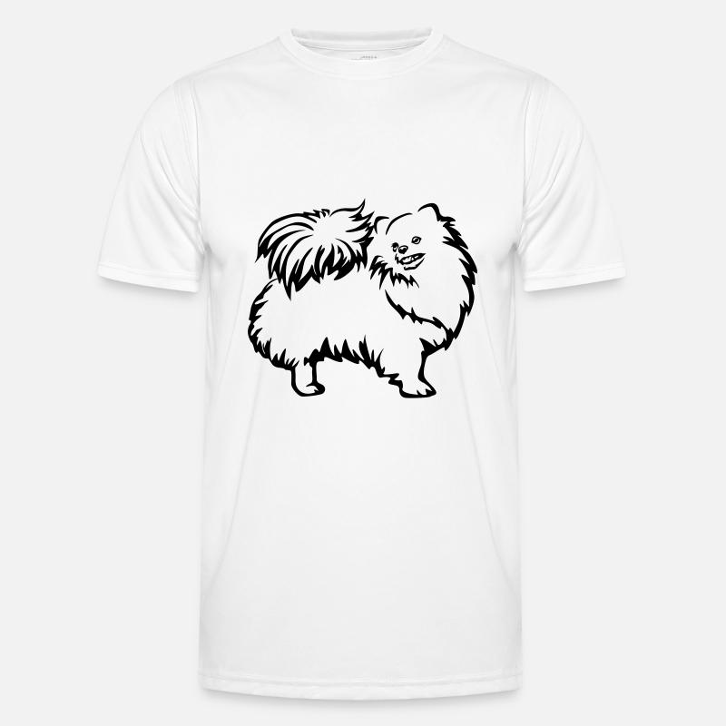 Dwarf spitz - Men's Functional T-Shirt - white