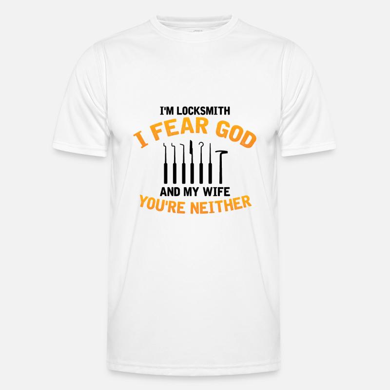 Lockpicking Experte Aufsperrdienst Schloss Papa Männer Funktions-T-Shirt