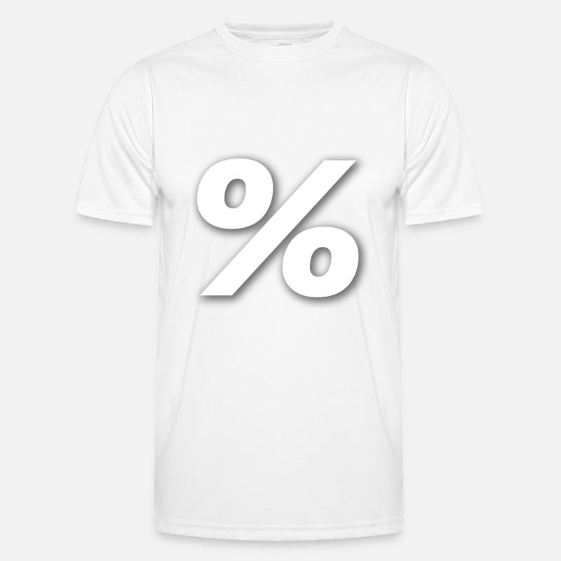 % Pourcentage T-shirt sport Homme