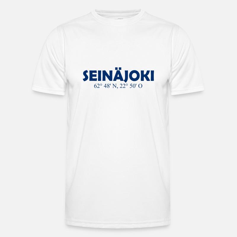 Seinäjoki - Finland - Coordinates - Longitude Men's Functional T-Shirt
