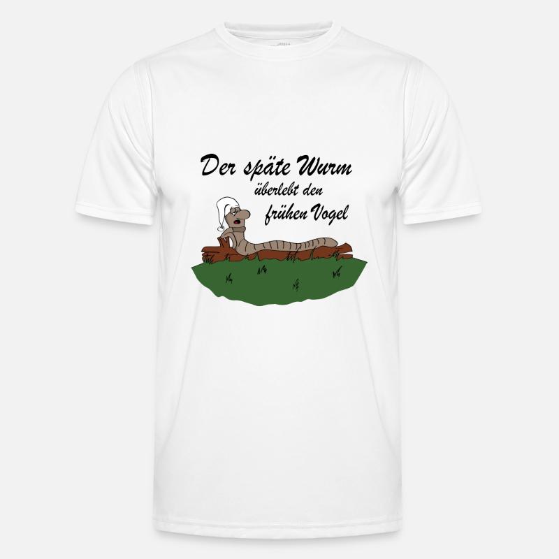 Der späte Wurm Männer Funktions-T-Shirt