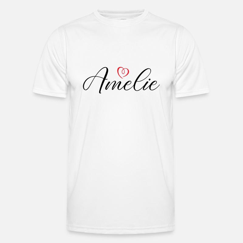 amelie name herz Männer Funktions-T-Shirt