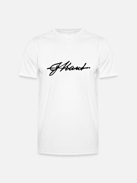 Immanuel Kant signature - Men's Functional T-Shirt - white