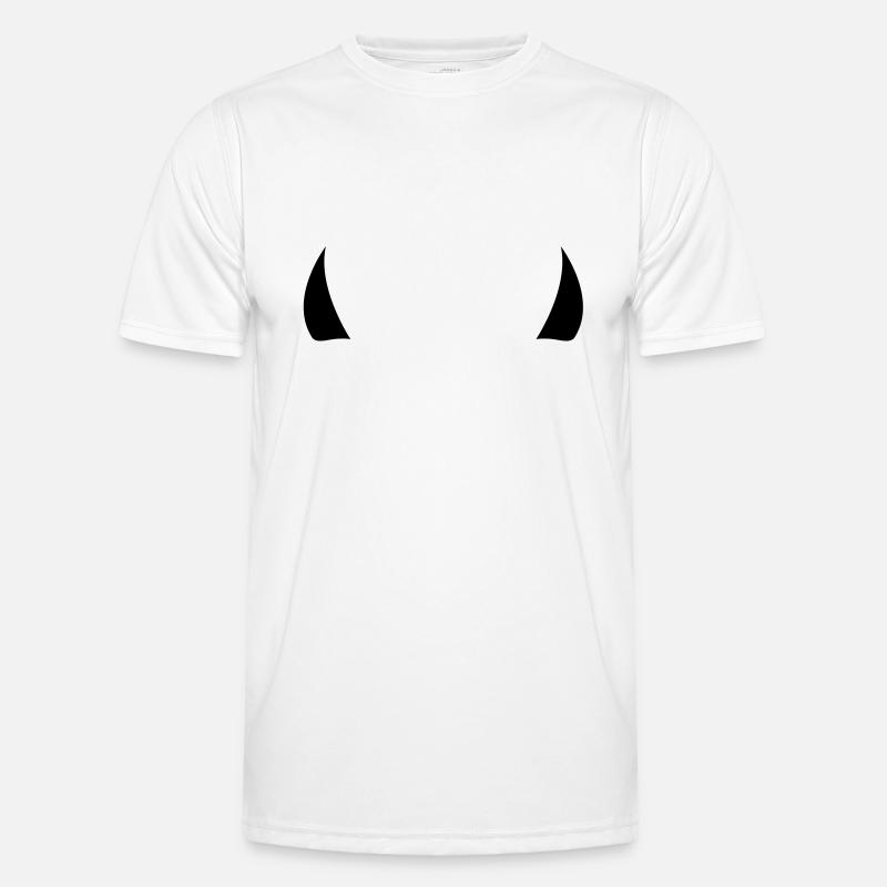 devil horns - Men's Functional T-Shirt - white