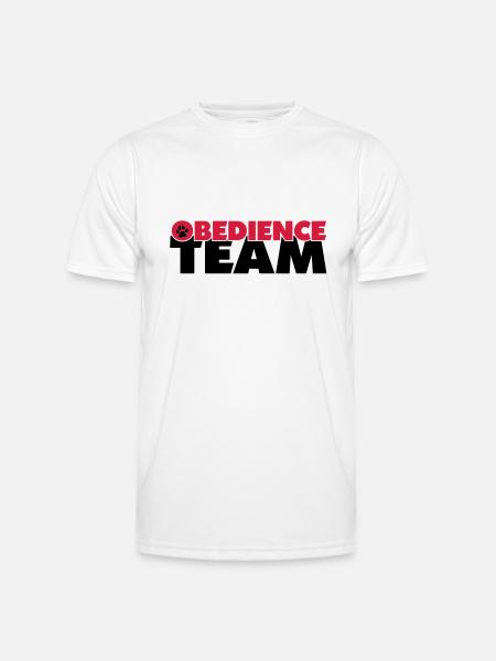 obedienceteam4 - Männer Funktions-T-Shirt - Weiß