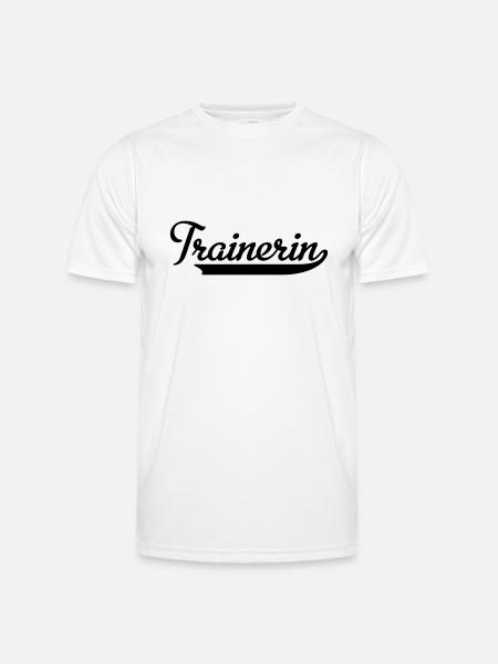 Trainerin - Männer Funktions-T-Shirt - Weiß