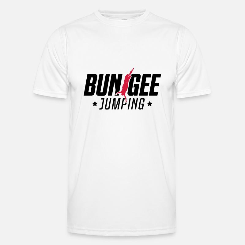 bungee jumping extremsport Männer Funktions-T-Shirt